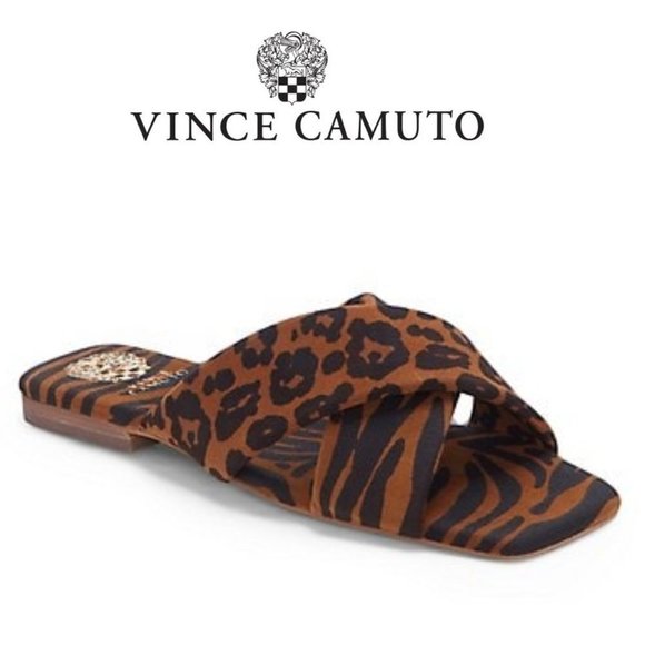 New Vince Camuto Alannie Slide Sandal, Size 6.5, 7.5 and 8 - Brown - Picture 7 of 8